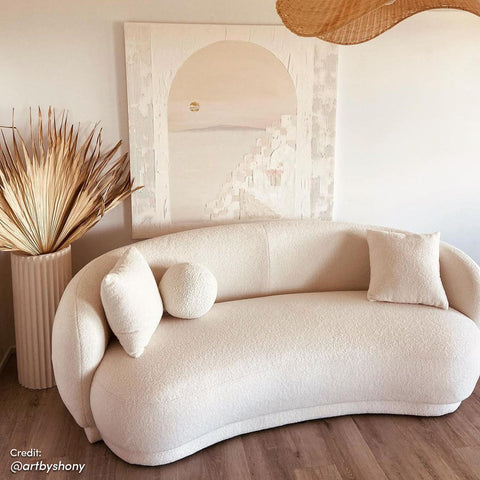IBIZA Boucle Fabric 2.5 Seater Sofa